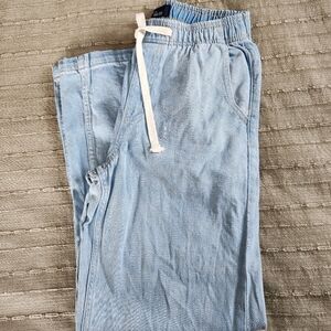 GAP Light Blue Denim High-Rise Wide-Leg